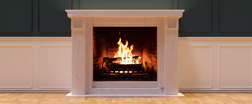 Open Flame Wood-Burning Fireplace Installation Services in Skokie, Illinois