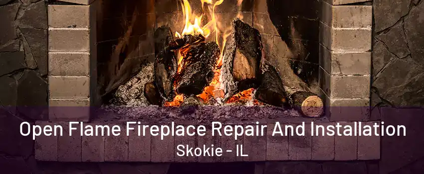 Open Flame Fireplace Repair And Installation Skokie - IL